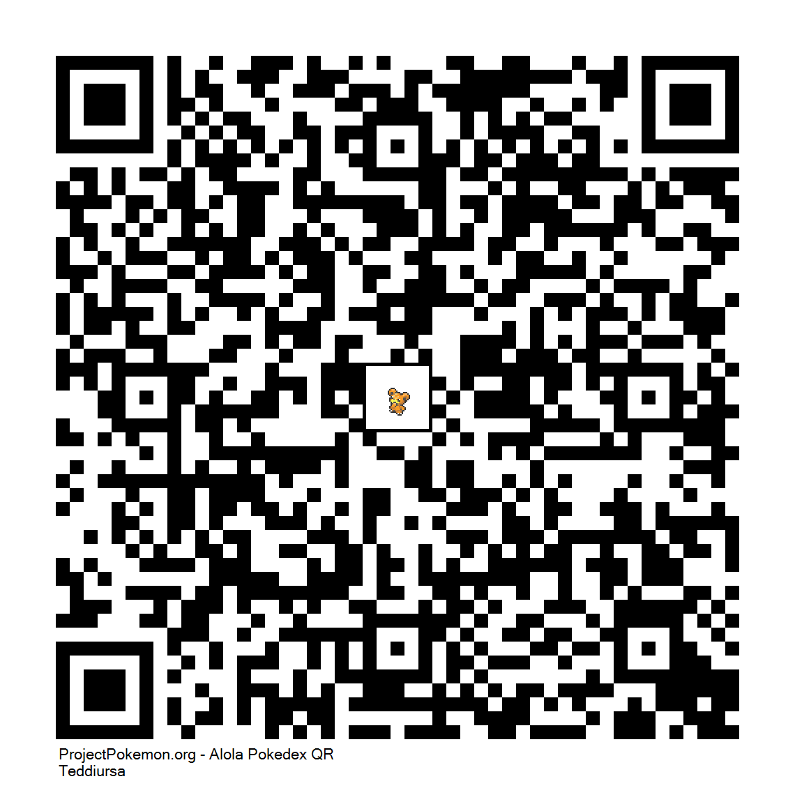 Cdigo QR de Teddiursa